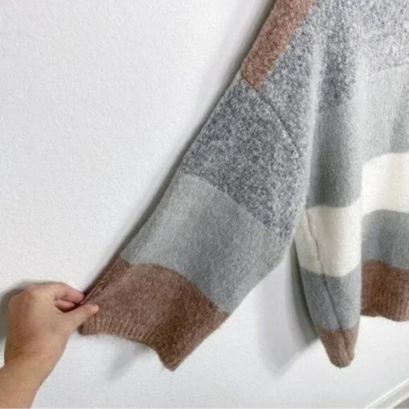 Goodnight Macaroon Oversized Soft Comfy Sweater Neutral Grey - Picture 3 of 7